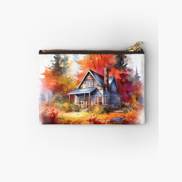 Item preview, Cozy Autumn Cottage Clipart, Fall Retreat, Autumnal Dwelling, Rustic Cosiness, Harvest Home, Seasonal Comfort, Warm Retreat designed and sold by CoolorPaint.