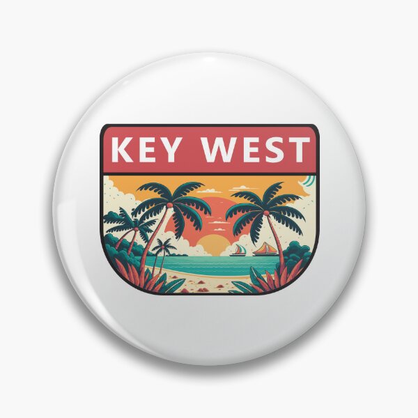 Item preview, Key West Florida Retro Emblem designed and sold by KrisSidDesigns.