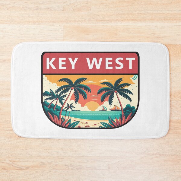 Item preview, Key West Florida Retro Emblem designed and sold by KrisSidDesigns.