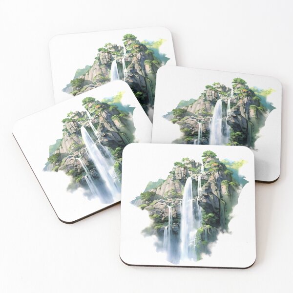Item preview, Cascading Waterfall Clipart, Dramatic Falls, Rushing Waters, Breathtaking Cascade, Water's Dance, Dynamic Beauty, Falling Water designed and sold by CoolorPaint.