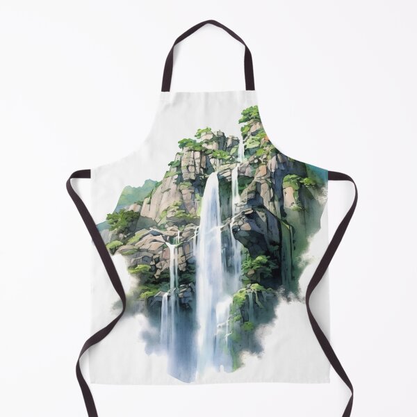 Item preview, Cascading Waterfall Clipart, Dramatic Falls, Rushing Waters, Breathtaking Cascade, Water's Dance, Dynamic Beauty, Falling Water designed and sold by CoolorPaint.