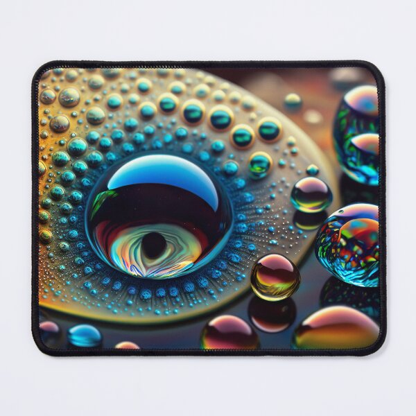 Item preview, Fractal digital artwork with rainbow colors and droplet patterns designed and sold by Pflugart.