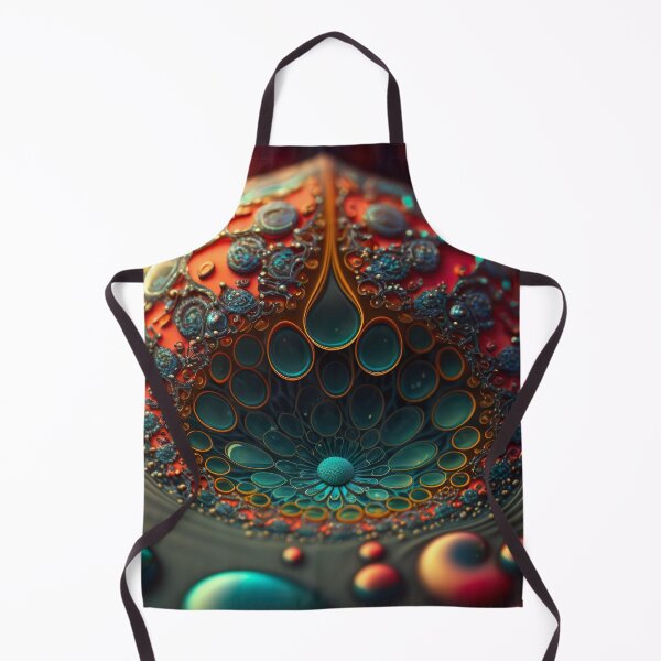 Item preview, Fractal digital artwork with rainbow colors and droplet patterns designed and sold by Pflugart.
