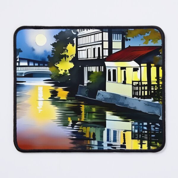 Item preview, Fool moon night on the river designed and sold by AndreTonich.