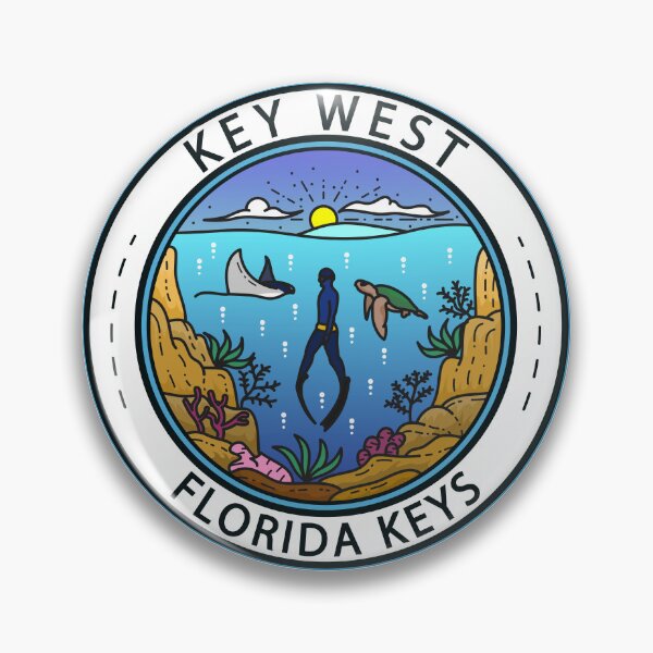 Item preview, Key West Florida Scuba Badge designed and sold by KrisSidDesigns.