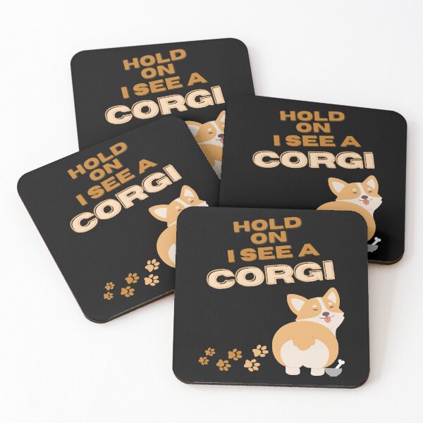 Item preview, Hold on I see a Dog Cute Corgi designed and sold by JacoBeatzShop.