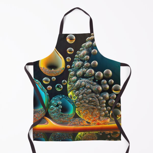 Item preview, Fractal digital artwork with rainbow colors and droplet patterns designed and sold by Pflugart.