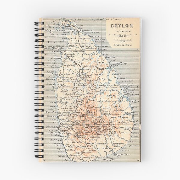 Item preview, Vintage Map of Sri Lanka (1914) designed and sold by BravuraMedia.