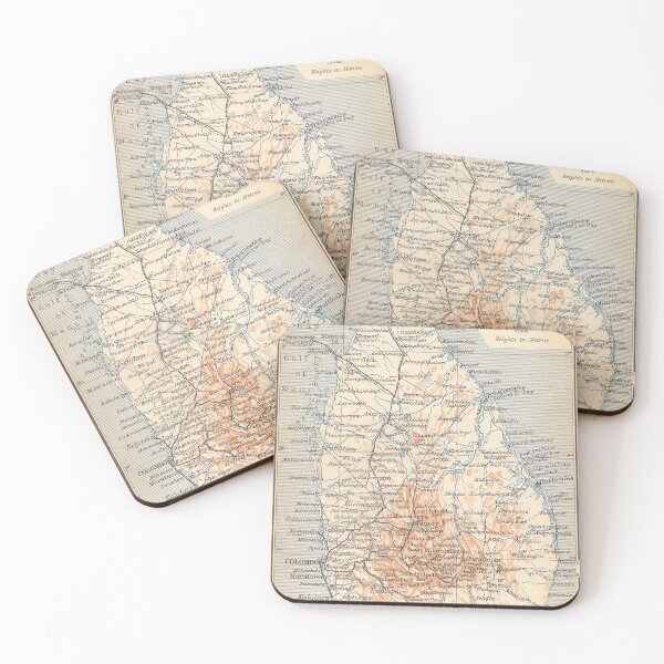 Item preview, Vintage Map of Sri Lanka (1914) designed and sold by BravuraMedia.