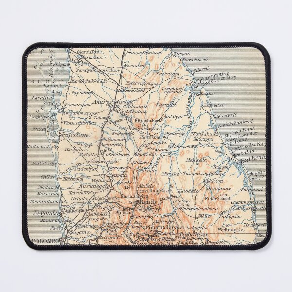 Item preview, Vintage Map of Sri Lanka (1914) designed and sold by BravuraMedia.