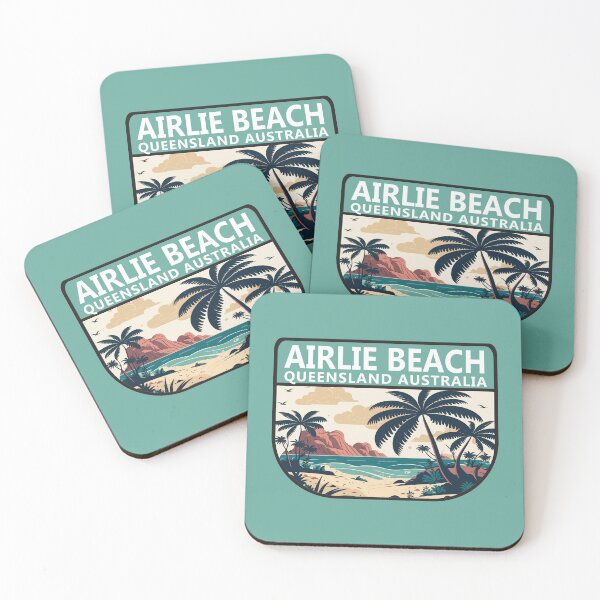Item preview, Airlie Beach Australia Retro Emblem designed and sold by KrisSidDesigns.
