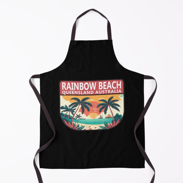 Item preview, Rainbow Beach Australia Retro Emblem designed and sold by KrisSidDesigns.