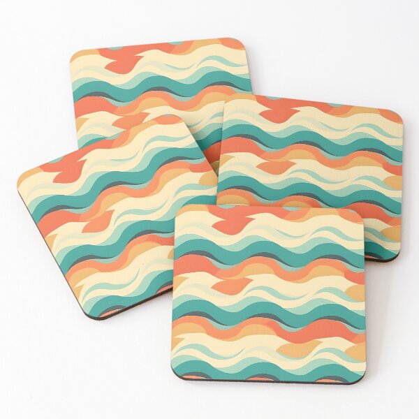Item preview, Wavy Retro Summer Pattern designed and sold by jakewashere.