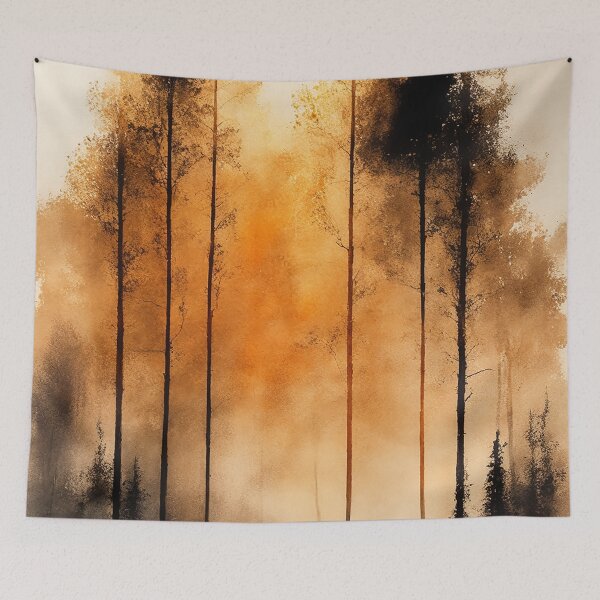 Item preview, Vintage image of a beautiful fantasy forest designed and sold by SimpleWallArt.