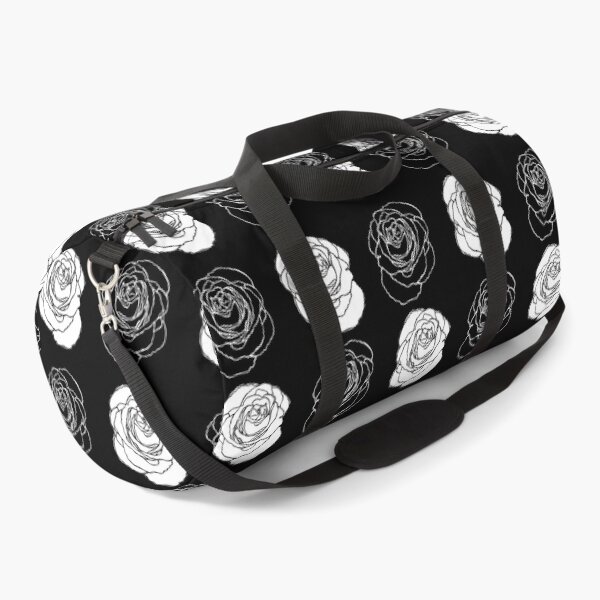 Artikelvorschau, Umrissmuster weiße Rosen entworfen und verkauft von badlydrawnbabe.