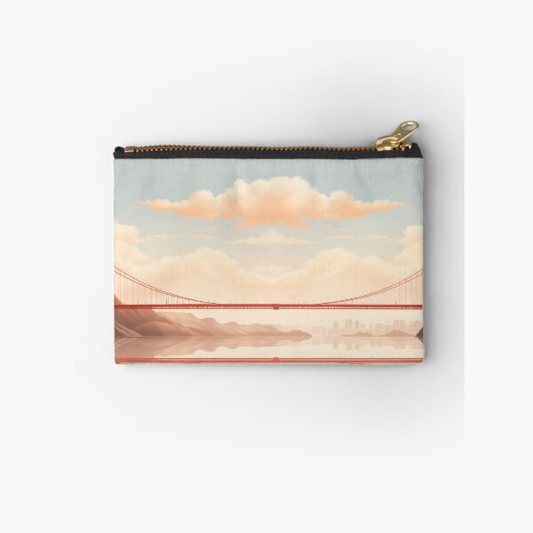 Item preview, Anime Golden Gate Bridge in Wes Anderson Style designed and sold by HeritageJapArt.