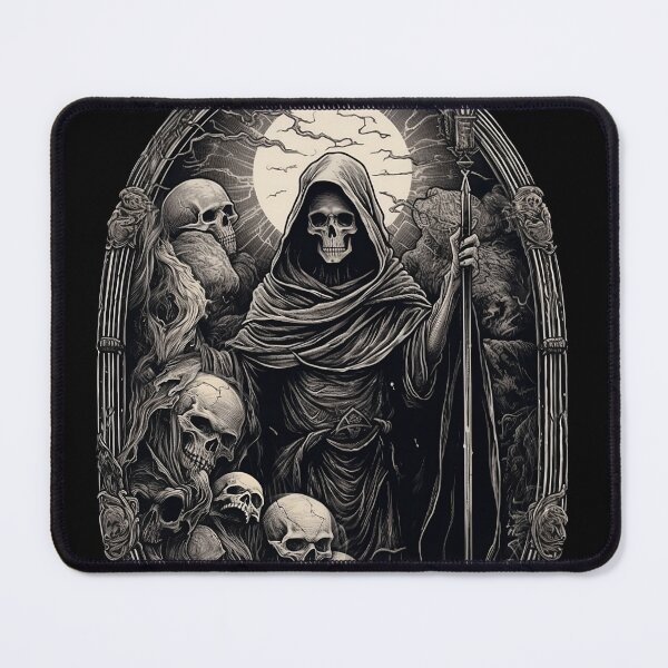Item preview, Gothic reaper / death with skulls - full moon designed and sold by DarkDesign69.