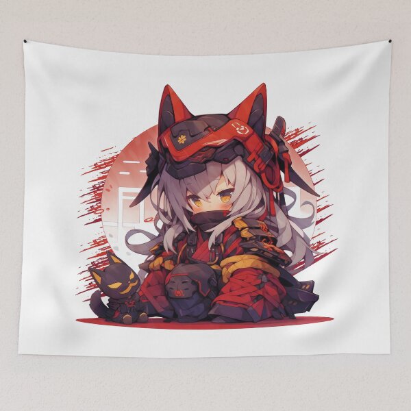 Item preview, Ruby Ronin designed and sold by Chibi Cat Art Corner.