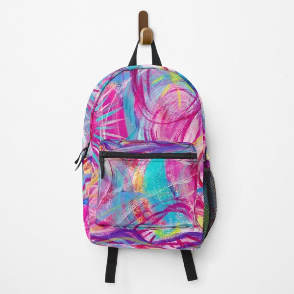 Item preview, Wild and Free colorful abstract art designed and sold by Crystal McDonald.