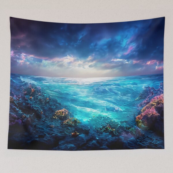 Item preview, Ocean Scene designed and sold by ArtFactoryAI.
