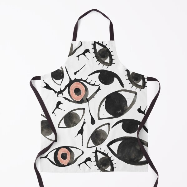 Item preview, Ink Blots and Eyeballs: Hand Painted Halloween Pattern in Black Ink designed and sold by maddydoodlesoup.