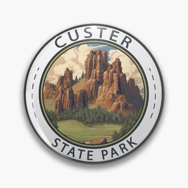 Item preview, Custer State Park South Dakota Badge designed and sold by KrisSidDesigns.
