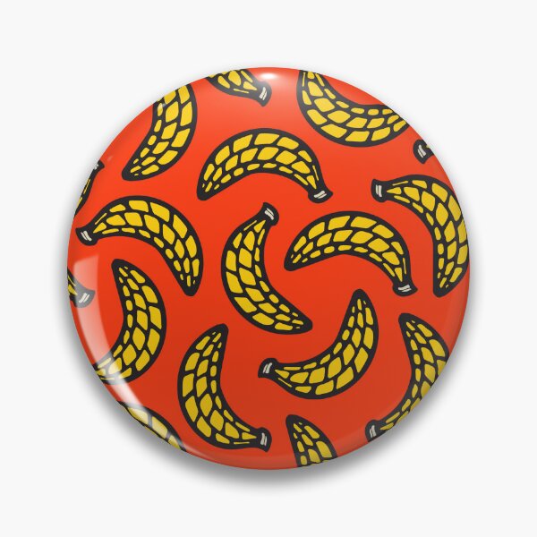 Item preview, BANANA-RAMA Fun Tossed Yellow Bananas Retro Tropical Fruit in Graphic Cartoon Style - UnBlink Studio by Jackie Tahara designed and sold by Jackie Tahara of UnBlink Studio.