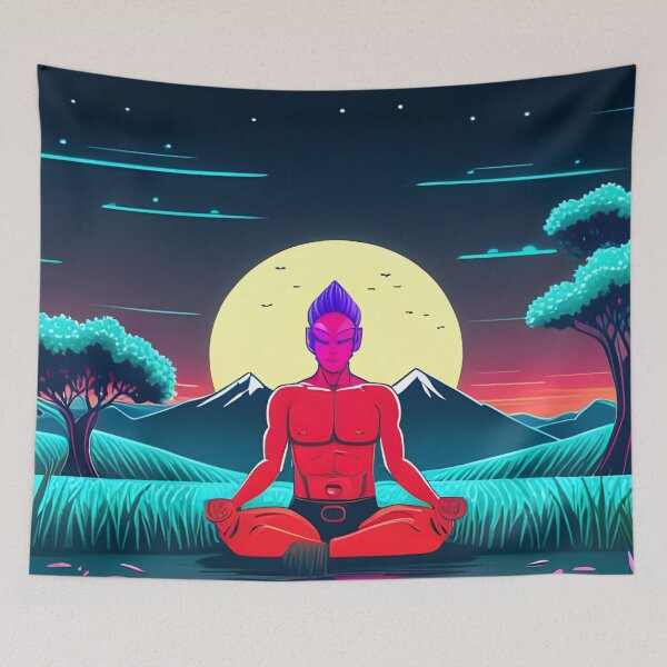 Item preview, Mountain Samurai -  mindfulness enthusiast. (AI generated art). 3rd Edition.  designed and sold by TheMindfulExpat.
