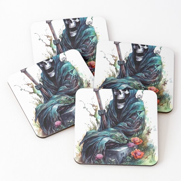 Item preview, Grim Reaper Clipart, Death Bringer Series, Soul Collector Art, Scary Skeleton Imagery, Terrifying Specter, Art Reaper designed and sold by CoolorPainting.