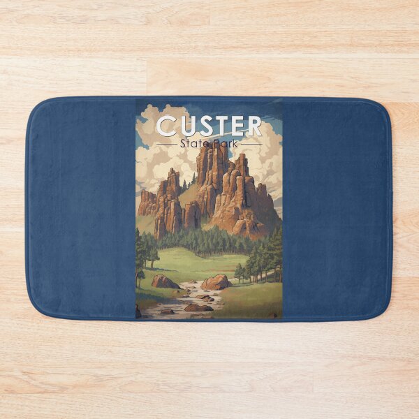 Item preview, Custer State Park South Dakota Travel Art Vintage designed and sold by KrisSidDesigns.