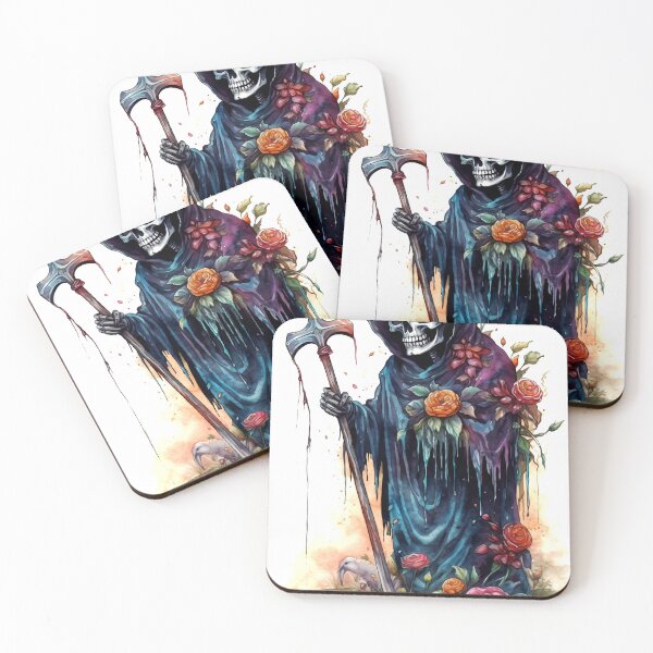 Item preview, Grim Reaper Clipart, Death Bringer Series, Soul Collector Art, Scary Skeleton Imagery, Terrifying Specter, Art Reaper designed and sold by CoolorPainting.