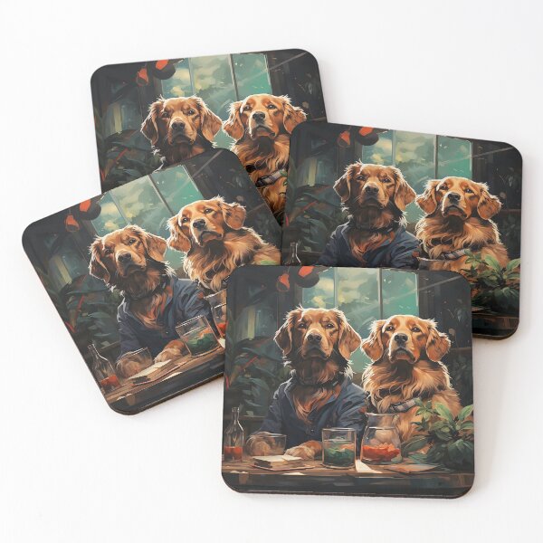 Item preview, Golden Retrivers Pawsed designed and sold by Nowshin Tasnim.