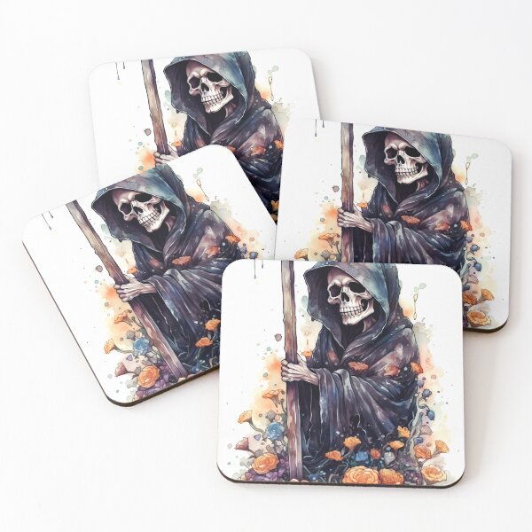 Item preview, Grim Reaper Clipart, Death Bringer Series, Soul Collector Art, Scary Skeleton Imagery, Terrifying Specter, Art Reaper designed and sold by CoolorPainting.