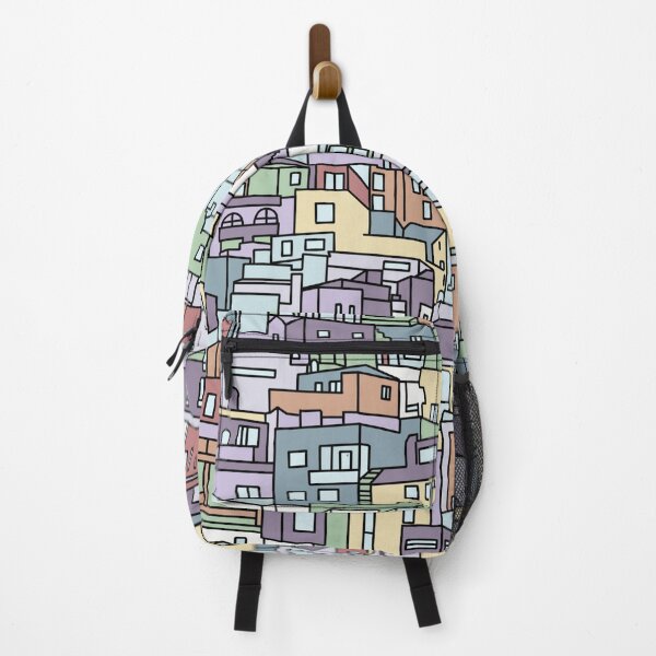 Item preview, Colorful Island Homes All-Over Print designed and sold by Unhinged Heather.