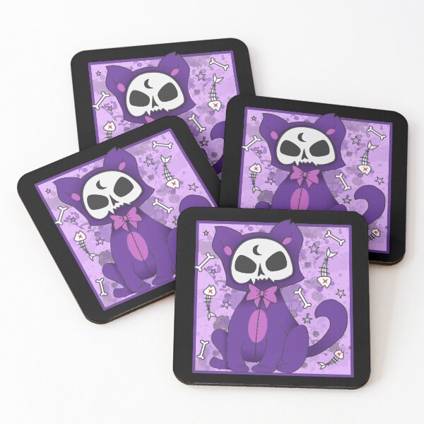 Item preview, Pastel goth cute purple cat designed and sold by Kink Collective.
