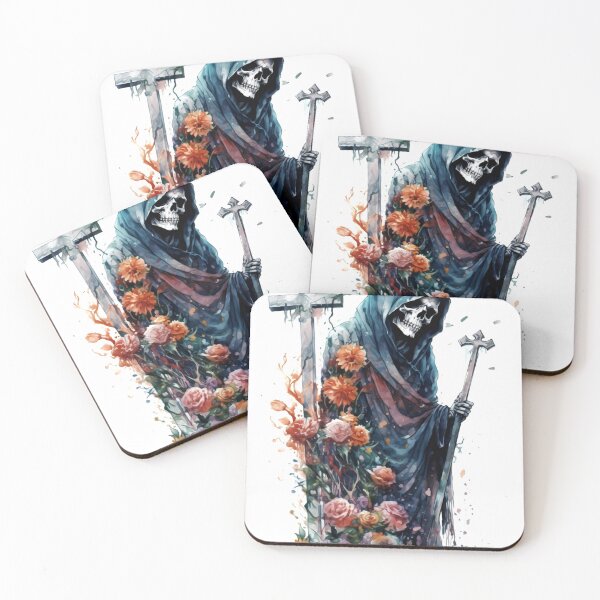 Item preview, Grim Reaper Clipart, Death Bringer Series, Soul Collector Art, Scary Skeleton Imagery, Terrifying Specter, Art Reaper designed and sold by CoolorPainting.