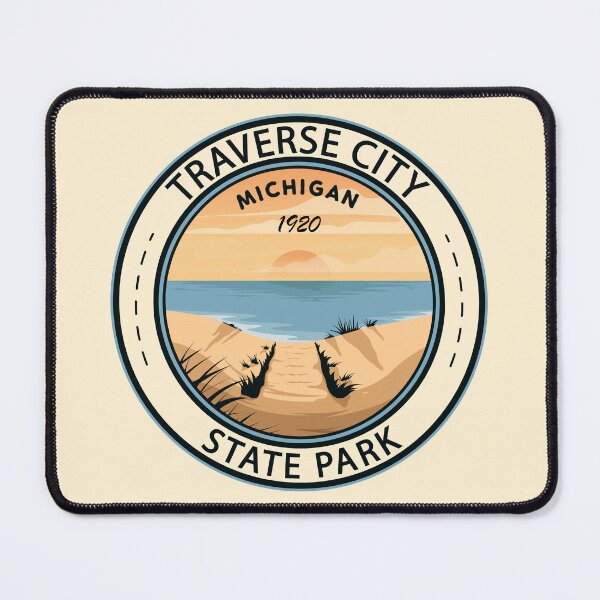 Item preview, Traverse City State Park Michigan Badge designed and sold by KrisSidDesigns.