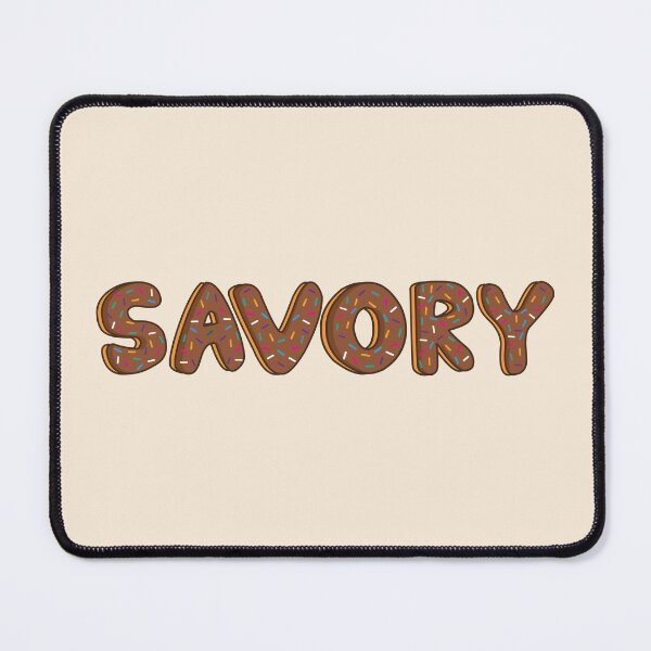 Item preview, Savory Word Shaped Like Chocolate Donuts designed and sold by ITCHAWAWAA.