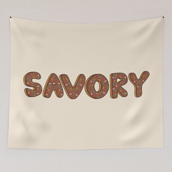Item preview, Savory Word Shaped Like Chocolate Donuts  designed and sold by ITCHAWAWAA.