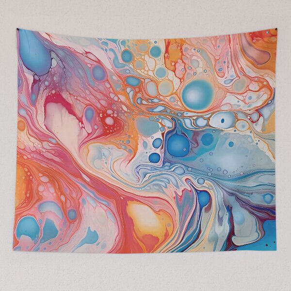 Item preview, Watercolor Harmonies I: Exploring Marbling in Abstract Painting designed and sold by InsaneLEDP.