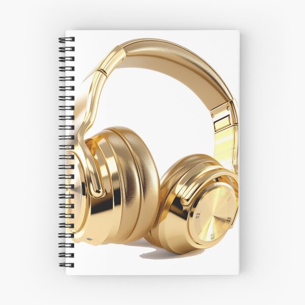 Item preview, Golden Headphones designed and sold by WallGarden.
