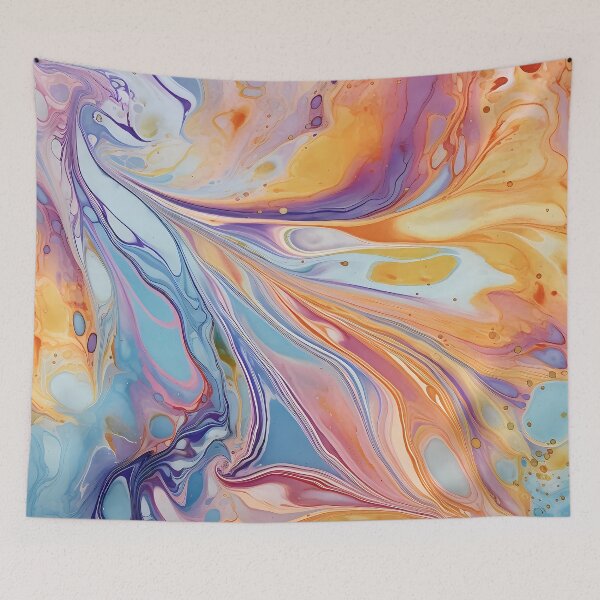 Item preview, Watercolor Harmonies III: Exploring Marbling in Abstract Painting designed and sold by InsaneLEDP.