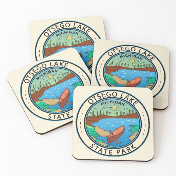 Item preview, Otsego Lake State Park Michigan Badge designed and sold by KrisSidDesigns.