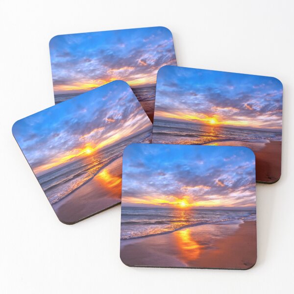 Item preview, Beach at Sunset designed and sold by ArtFactoryAI.