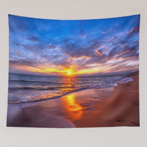 Item preview, Beach at Sunset designed and sold by ArtFactoryAI.