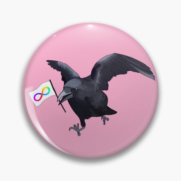 Item preview, Autism Pride Crow Friend designed and sold by Josie Richey.