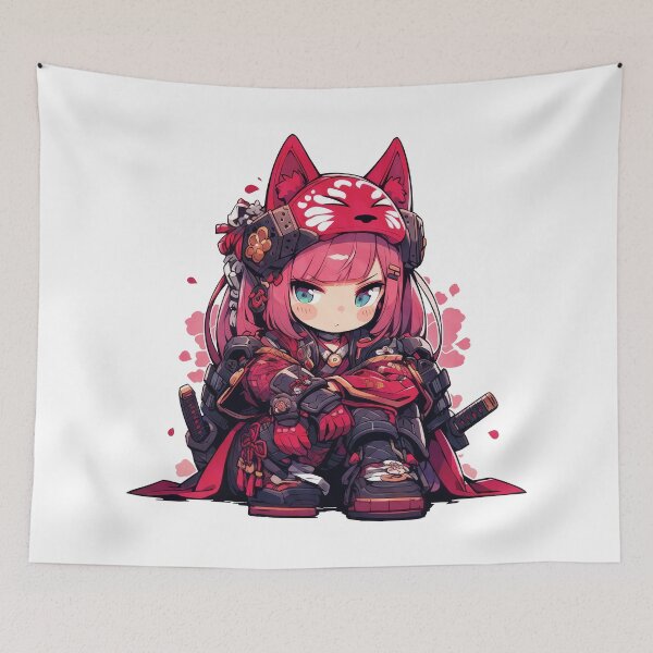 Item preview, Sakura Saburai designed and sold by Chibi Cat Art Corner.