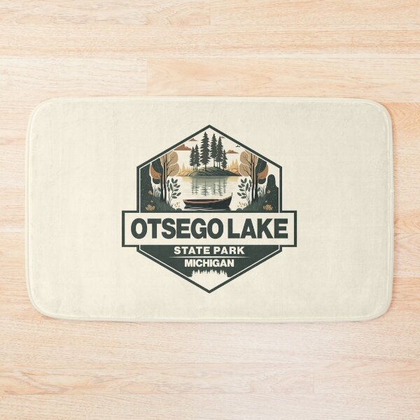 Artikelvorschau, Otsego Lake State Park Michigan Reisekunst-Abzeichen entworfen und verkauft von KrisSidDesigns.