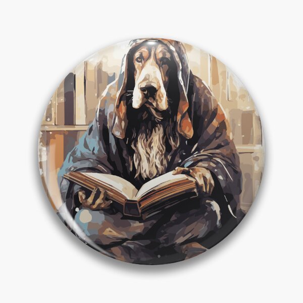 Item preview, Mystic Scholar: The Wise Basset Hound Mage! designed and sold by calharborne.