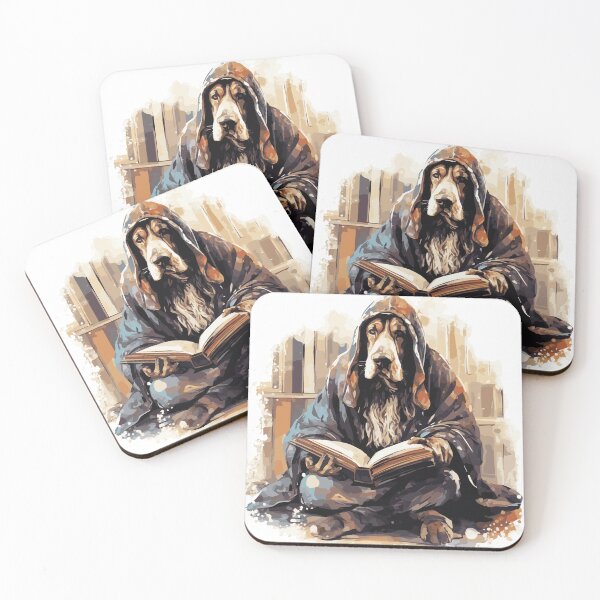 Item preview, Mystic Scholar: The Wise Basset Hound Mage! designed and sold by calharborne.